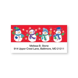 Snowmen Sheeted Address Labels