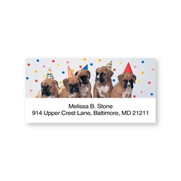 Party Pups Sheeted Address Labels