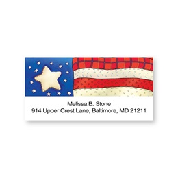 Americana Sheeted Personalized Name And Address Labels