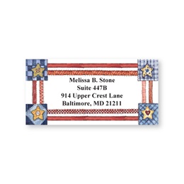 Americana Sheeted Personalized Name And Address Labels