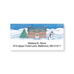 Home For Christmas Sheeted Address Labels