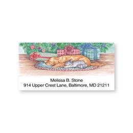 Not A Creature Is Stirring Sheeted Address Labels
