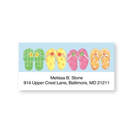 Flip Flops Sheeted Address Labels