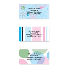 Retro Sheeted Address Label Assortment