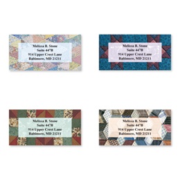 Quilts Sheeted Address Label Assortment