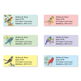 Birds Sheeted Address Label Assortment