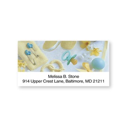 New Baby Boy Sheeted Address Labels