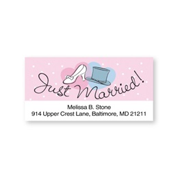 Just Married Sheeted Address Labels