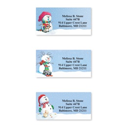 Snowman Delights Sheeted Address Label Assortment