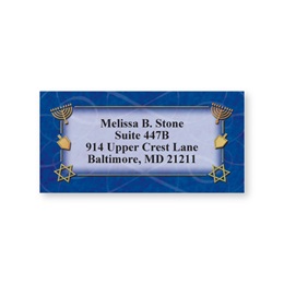 Hanukkah Sheeted Address Labels