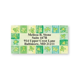Parade Of Seasons Shamrock Sheeted Address Labels