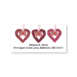 Heart Garland Sheeted Address Labels