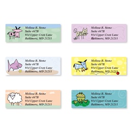 Doodle Zoo Sheeted Address Label Assortment