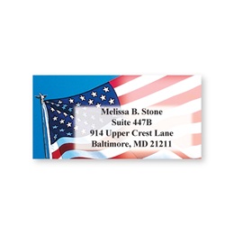 Flag Sheeted Personalized Name And Address Labels