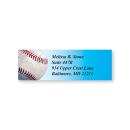 Baseball Sheeted Address Labels
