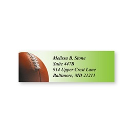 Football Sheeted Address Labels