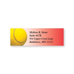 Tennis Sheeted Address Labels