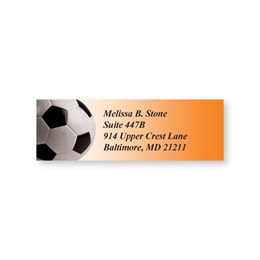 Soccer Sheeted Address Labels