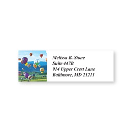 Balloons Sheeted Address Labels