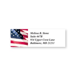 Flag Sheeted Personalized Name And Address Labels