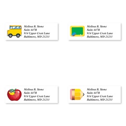 School Fun Sheeted Address Label Assortment