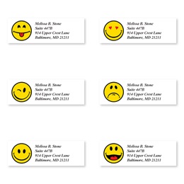 Happy Faces Sheeted Address Label Assortment