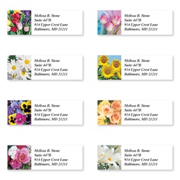 Beautiful Bouquets Sheeted Address Label Assortment
