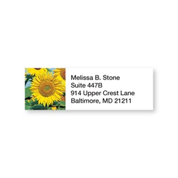 Sunflower Sheeted Address Labels
