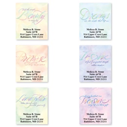 Watercolor Thoughts Sheeted Address Label Assortment