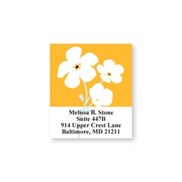 Graphique Fleur Sheeted Address Labels