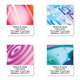 Psychodelic Sheeted Address Label Assortment