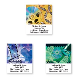 Movie Lovers Sheeted Address Label Assortment