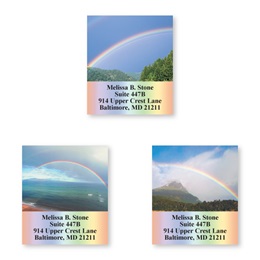 Beautiful Rainbows Sheeted Address Label Assortment