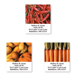 Vegetable Stand Sheeted Address Label Assortment