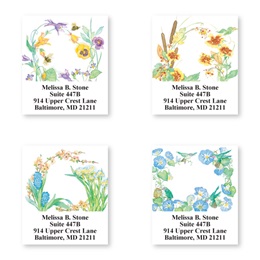 Floral Seasons Sheeted Address Label Assortment