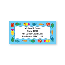 Fish On Parade Sheeted Address Labels