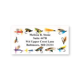 Fishing Flies Sheeted Address Labels