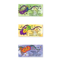 Mardi Gras Sheeted Address Label Assortment