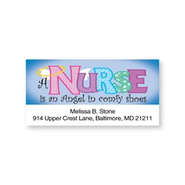 Nurse Angel Sheeted Address Labels