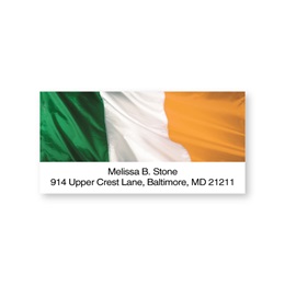 Ireland Flag Sheeted Address Labels