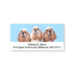 Cocker Spaniel Sheeted Address Labels