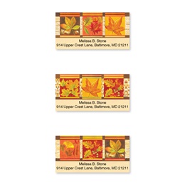 Fall Leaves Sheeted Address Label Assortment