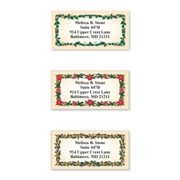 Evergreen Border Sheeted Address Label Assortment