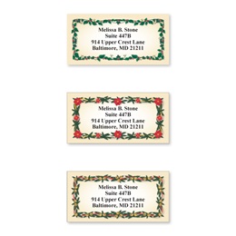 Evergreen Border Sheeted Address Label Assortment