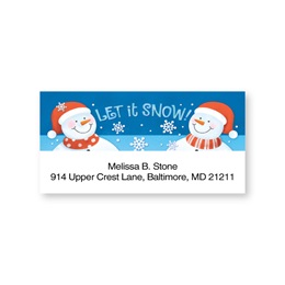 Let It Snow Sheeted Address Labels