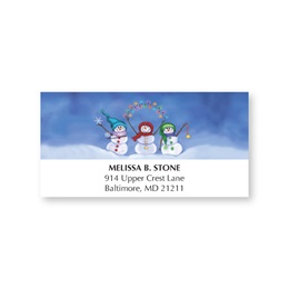 String Me Along Holiday Address Labels