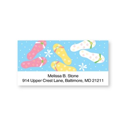 Flip Flops Sheeted Address Labels
