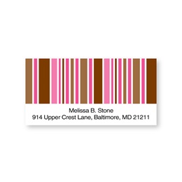 Stripes Sheeted Address Labels