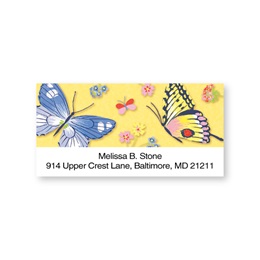 Butterfly Sheeted Address Labels