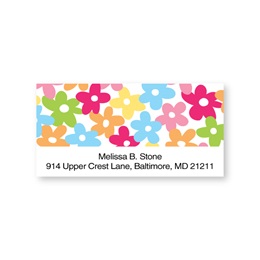 Flowers Sheeted Address Labels
